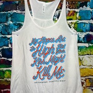 Dashboard Confessional ladies size medium tank top